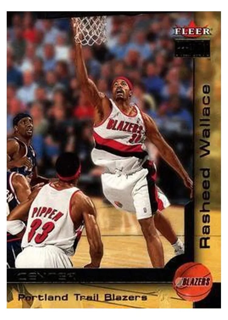 2000 Fleer Premium Rasheed Wallace #117 card