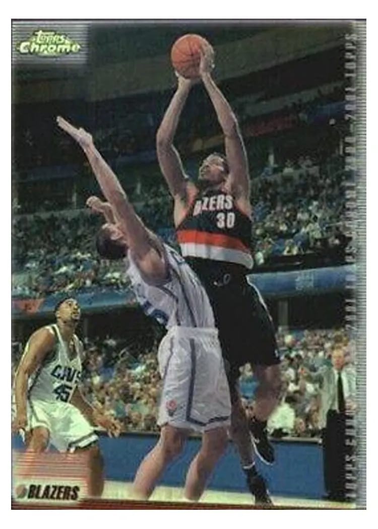 2000 Topps Chrome Rasheed Wallace #114 card