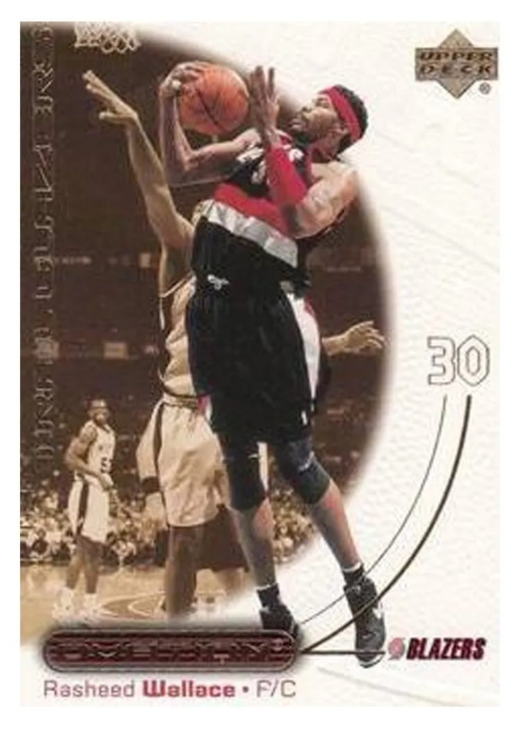 2000 Upper Deck Ovation Rasheed Wallace #43 card