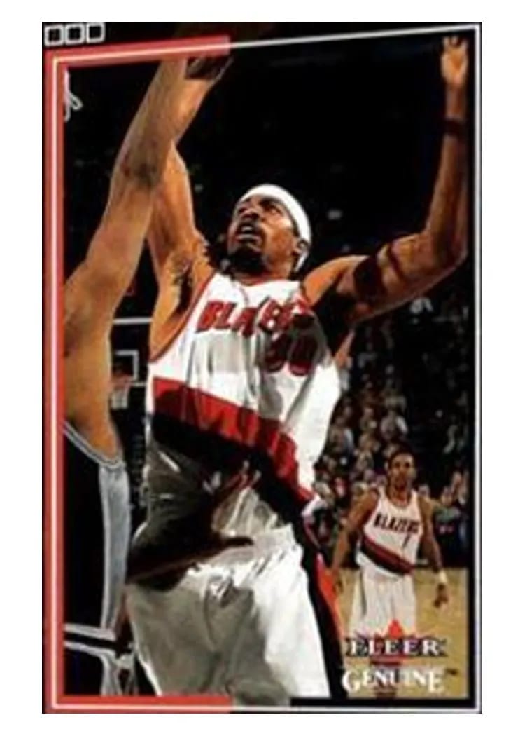 2001 Fleer Genuine Rasheed Wallace #88 card