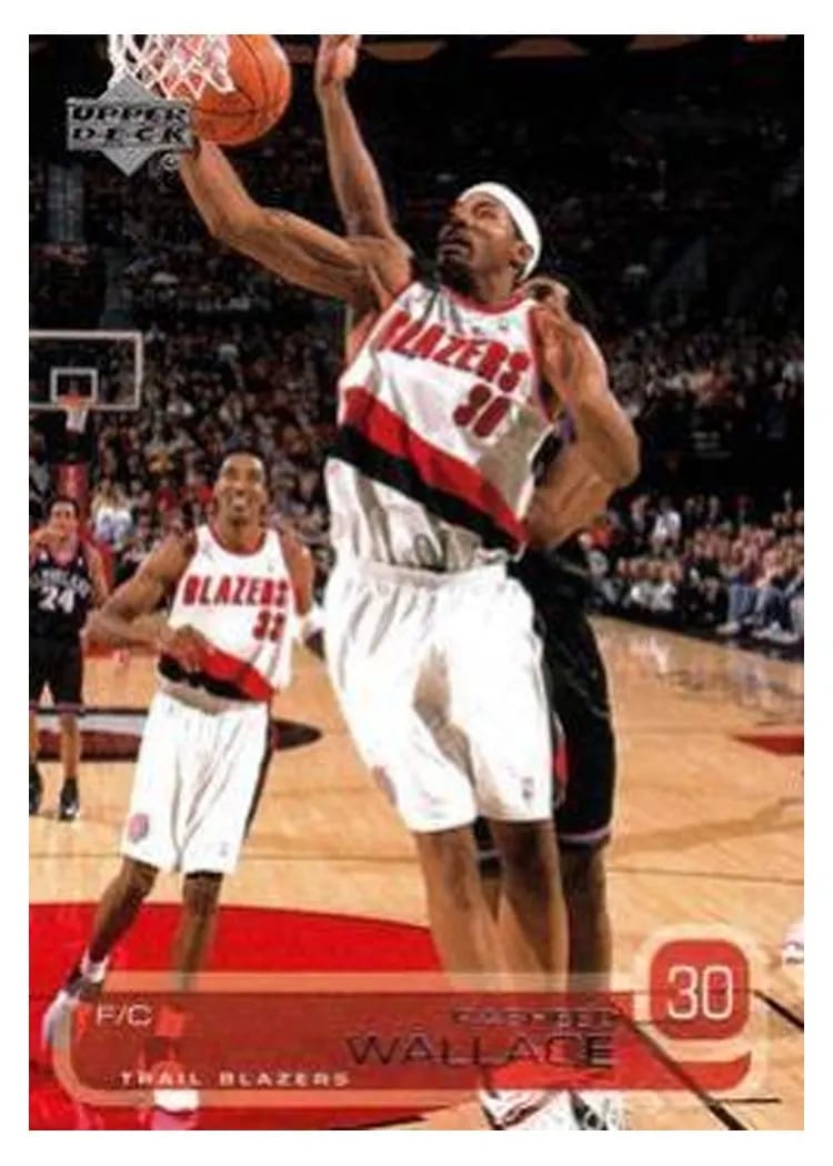 2002 Upper Deck Rasheed Wallace #135 card
