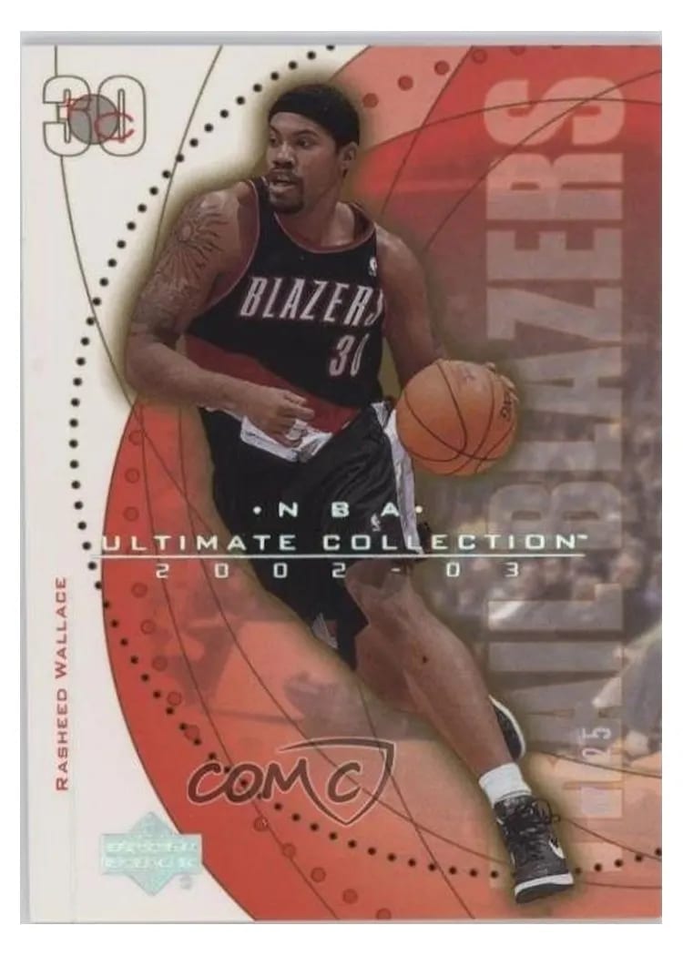 2002 Upper Deck Ultimate Rasheed Wallace Ultimate #51 card