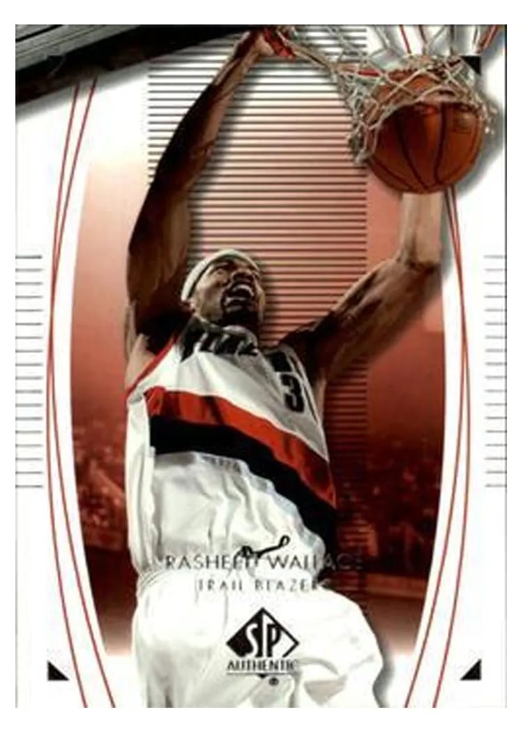 2003 SP Authentic Rasheed Wallace #71 card