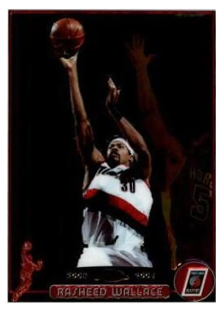 2003 Topps Chrome Rasheed Wallace #92 card