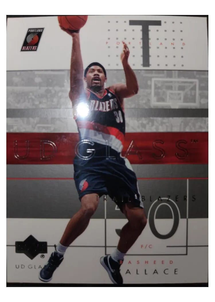 2003 Upper Deck Glass Rasheed Wallace #69 card