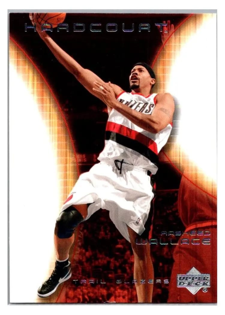 2003 Upper Deck Hardcourt Rasheed Wallace #68 card