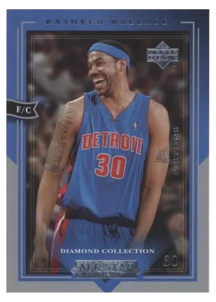 2004 Upper Deck All-Star Lineup Rasheed Wallace #23 card