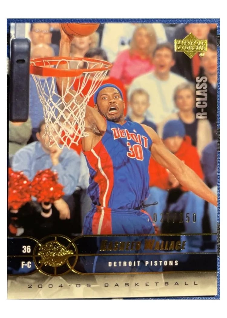 2004 Upper Deck R-Class Rasheed Wallace Gold #23 card