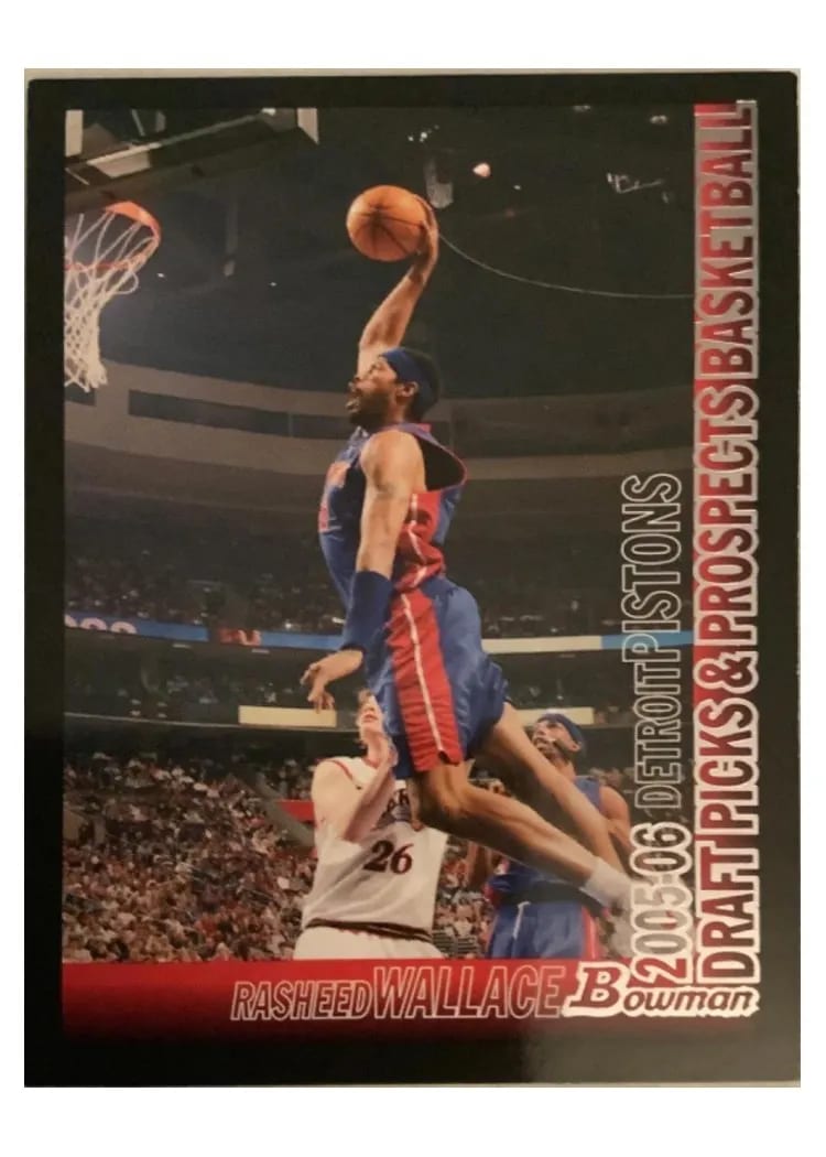 2005 Bowman Rasheed Wallace #65 card