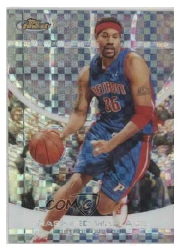 2005 Finest Rasheed Wallace #52 card