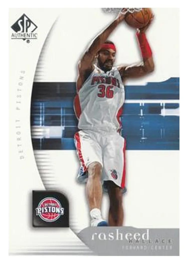 2005 SP Authentic Rasheed Wallace #24 card