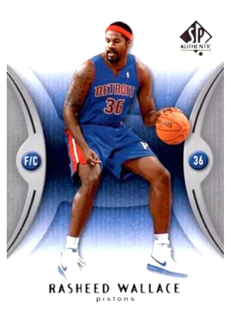 2006 SP Authentic Rasheed Wallace #24 card