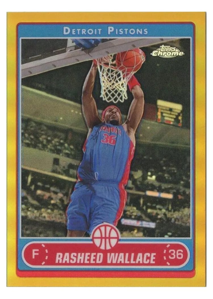 2006 Topps Chrome Rasheed Wallace #19 card