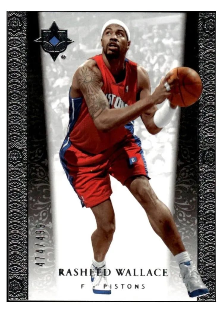 2006 Upper Deck Ultimate Collection Rasheed Wallace #38 card