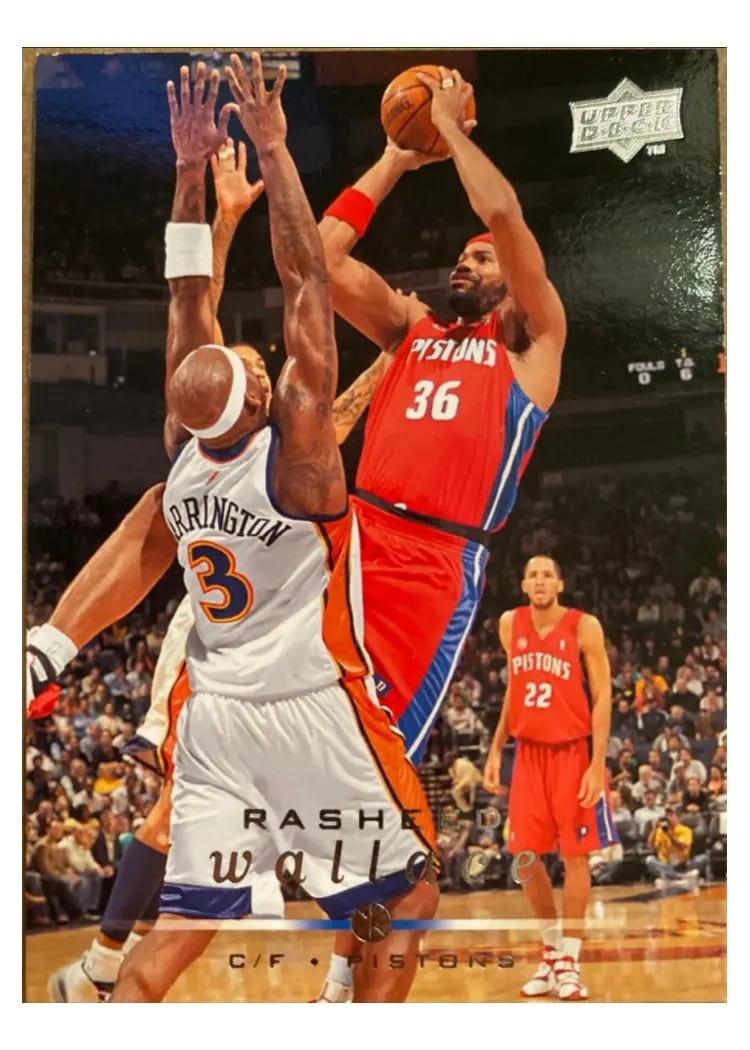 2008 Upper Deck Rasheed Wallace #50 card