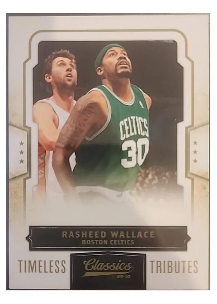 2009 Panini Classics Rasheed Wallace Timeless Tributes Platinum #2 card