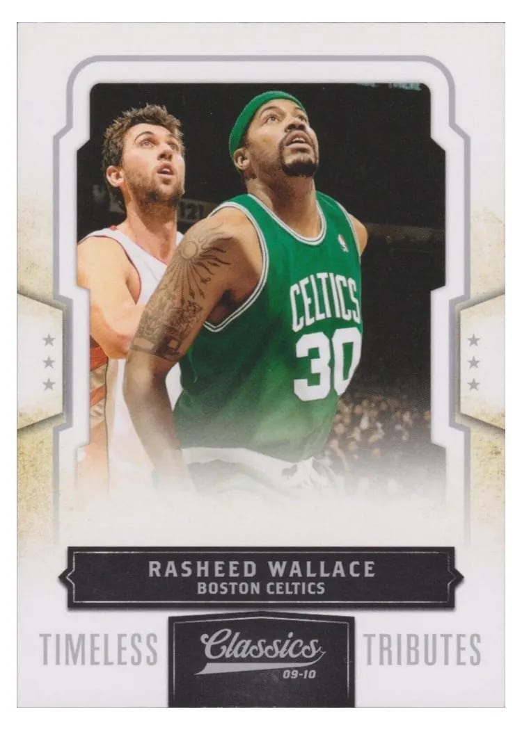 2009 Panini Classics Rasheed Wallace Timeless Tributes Silver #2 card