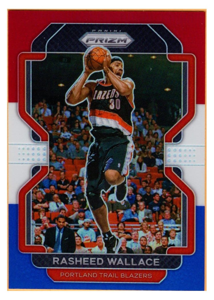 2021-22 Panini Prizm Base Set Rasheed Wallace Red White Blue Prizm #258 card