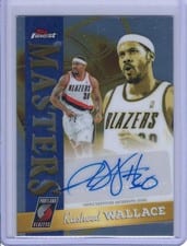 2025-26 Finest Masters Autographs Rasheed Wallace #MA-RW card