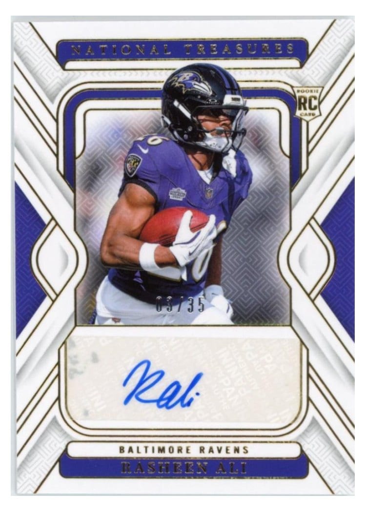 2024 Panini National Treasures Base Set Rasheen Ali #107 card