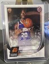 2025-26 Bowman Paper Rookies & Veterans Retail Autographs Rasheer Fleming #RVA-RF card