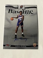 2025-26 Finest Baseline Autographs Rasheer Fleming #BA-RF card