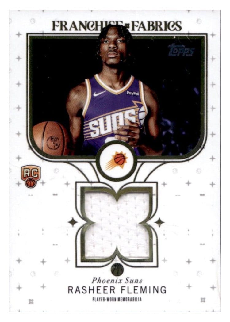 2025-26 Topps Franchise Fabrics Rasheer Fleming #FF-RF card