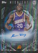 2025-26 Topps Midnight Midnight Sun Signatures Rookies Rasheer Fleming #MSR-RF card