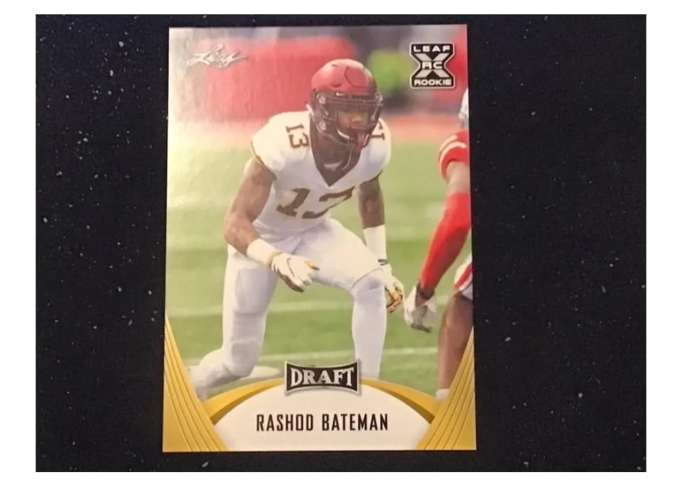 2021 Leaf Ultimate Draft Rashod Bateman #33 card