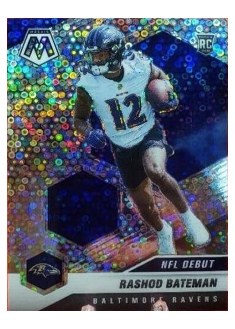 2021 Panini Mosaic Base Set Rashod Bateman #249 card