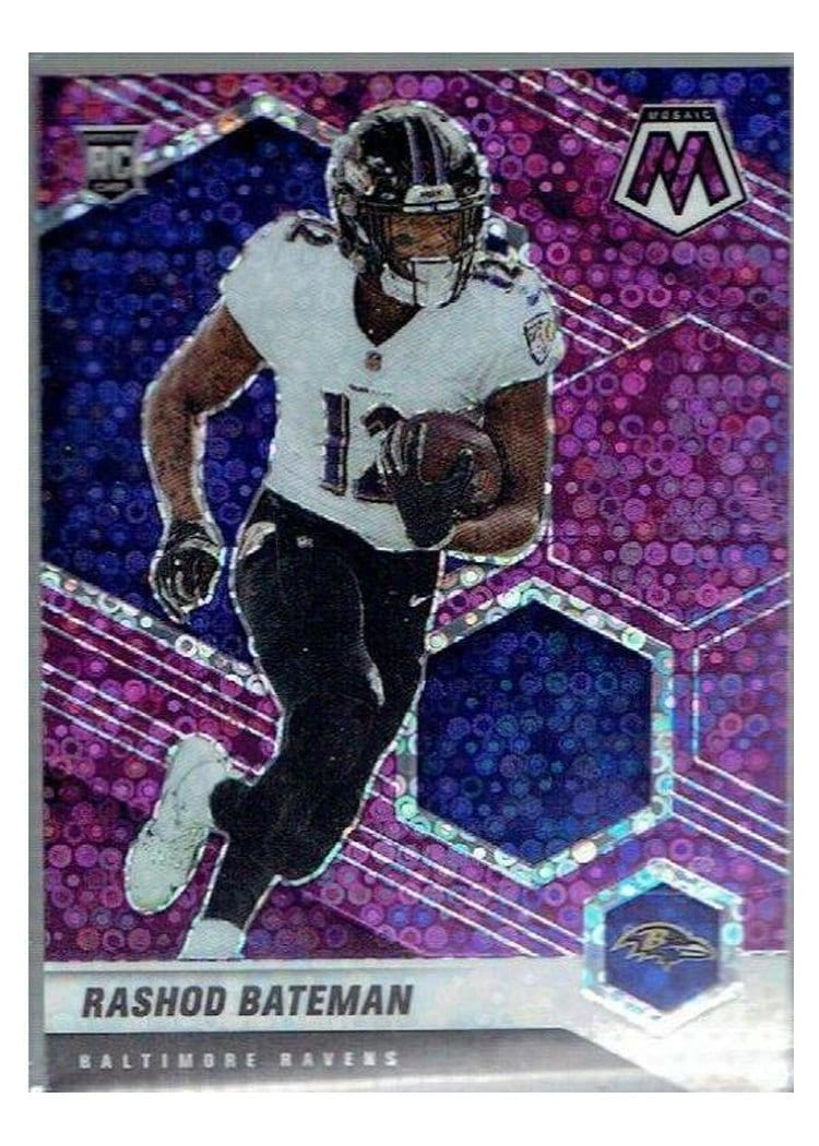 2021 Panini Mosaic Base Set Rashod Bateman #310 card
