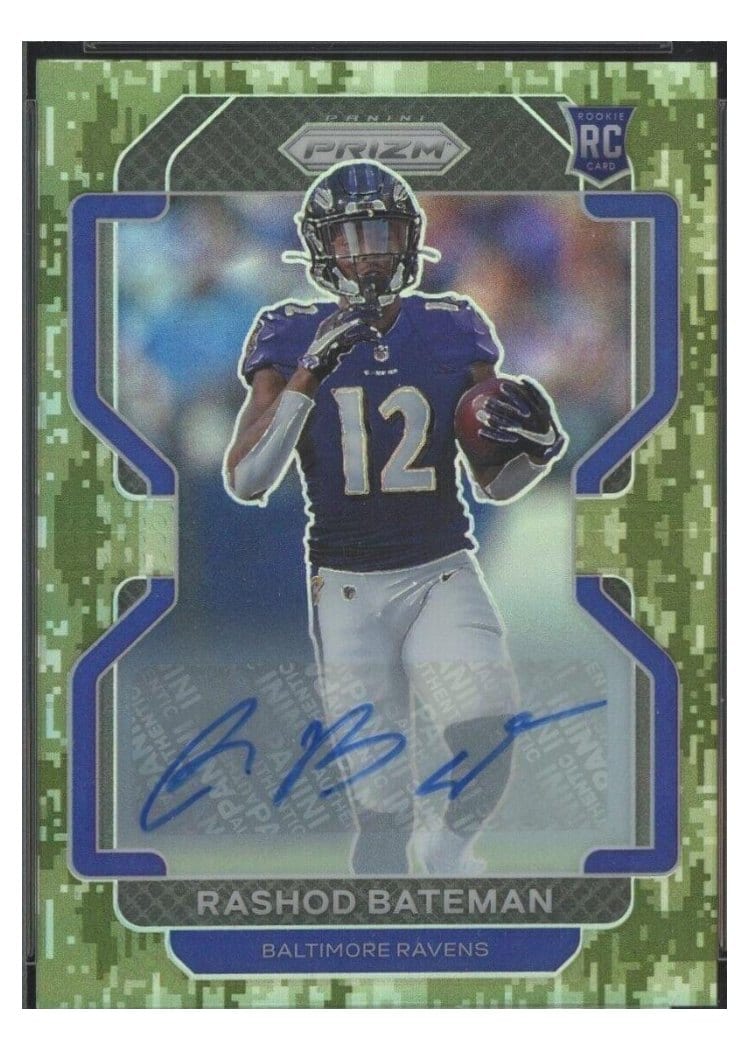 2021 Panini Prizm Base Set Rashod Bateman #340 card