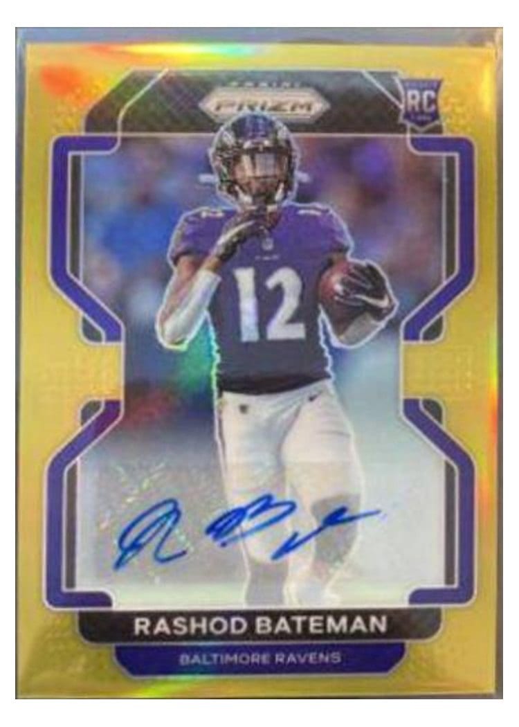 2021 Panini Prizm Base Set Rashod Bateman #340 card