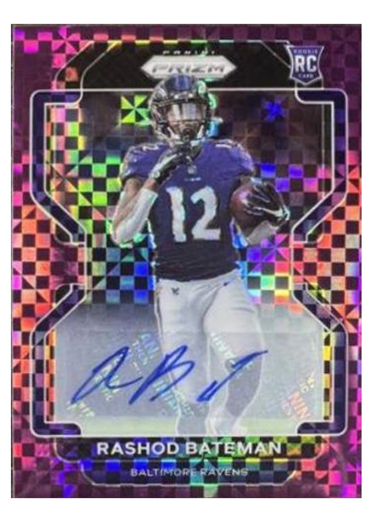 2021 Panini Prizm Base Set Rashod Bateman #340 card