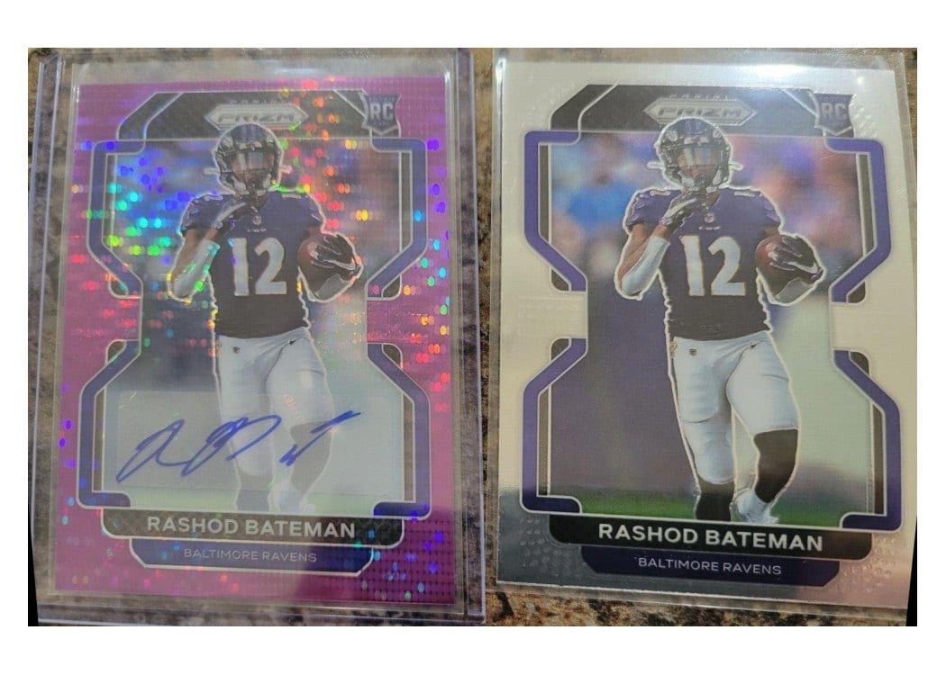2021 Panini Prizm Base Set Rashod Bateman #340 card