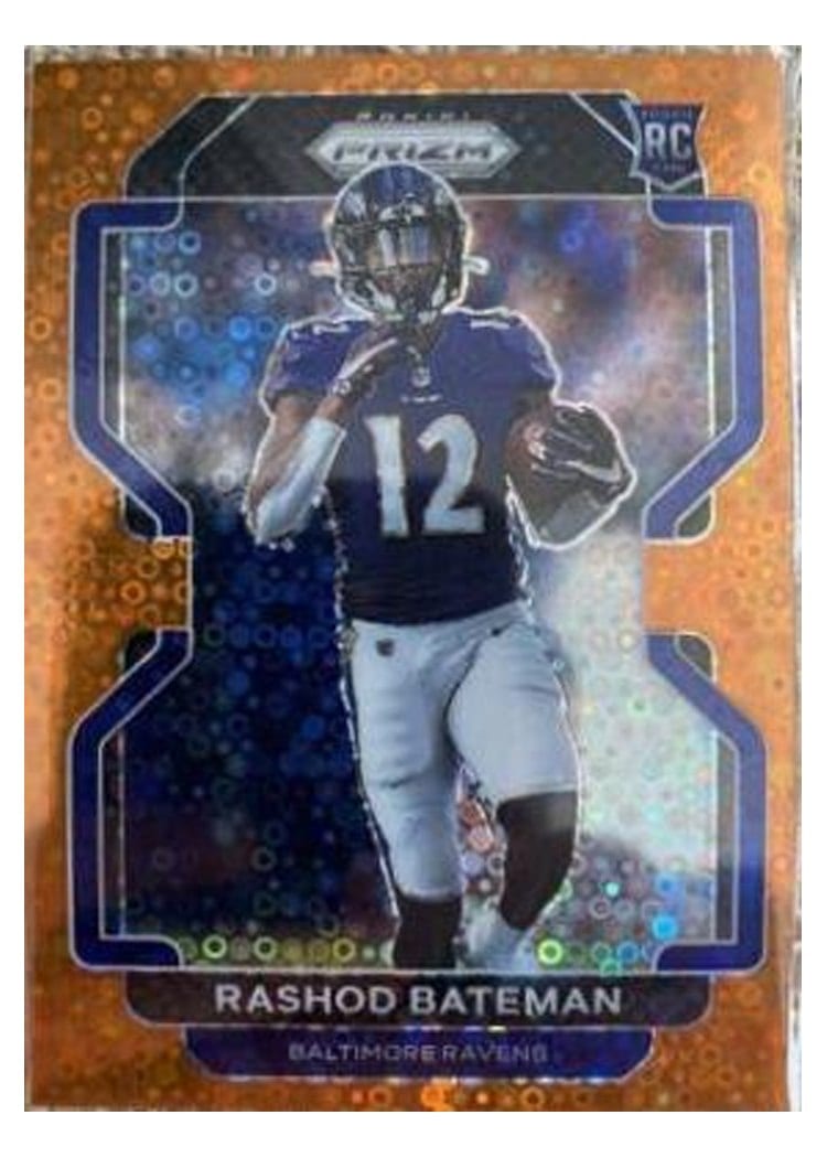 2021 Panini Prizm Base Set Rashod Bateman #340 card