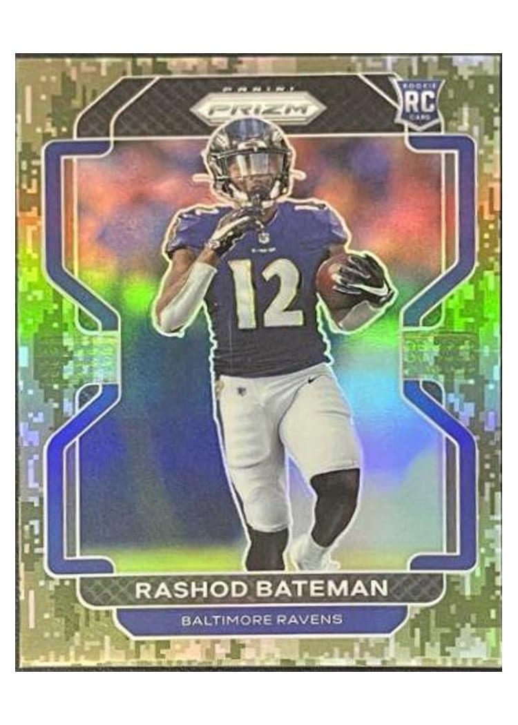2021 Panini Prizm Base Set Rashod Bateman #340 card