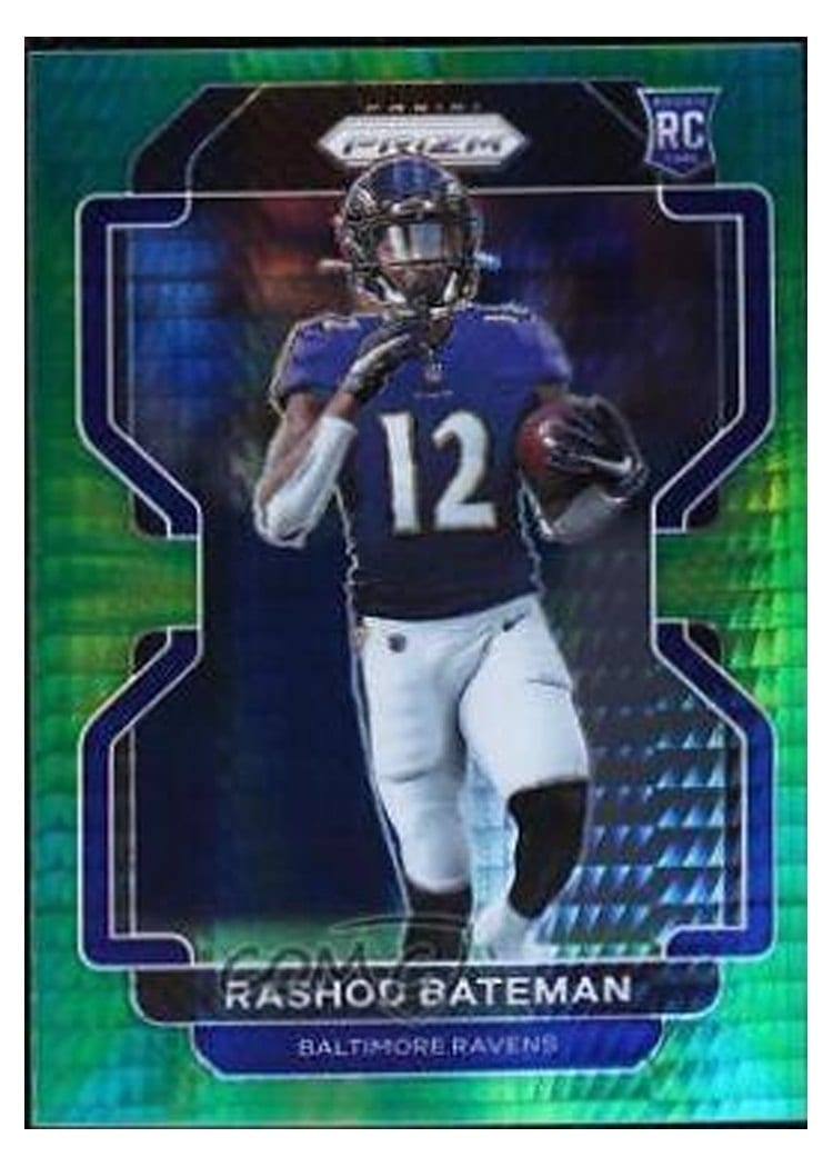 2021 Panini Prizm Base Set Rashod Bateman #340 card