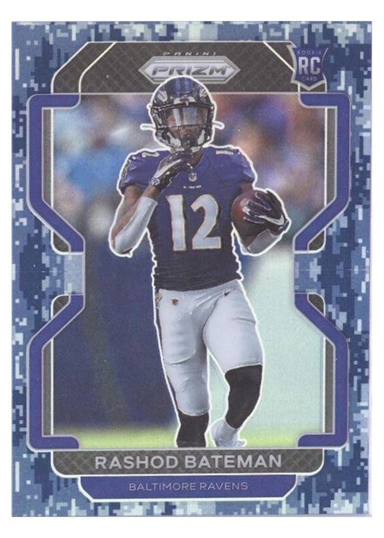 2021 Panini Prizm Base Set Rashod Bateman #340 card
