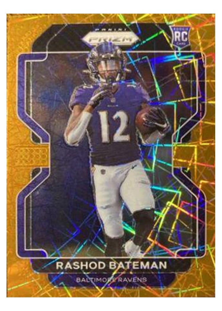 2021 Panini Prizm Base Set Rashod Bateman Orange Prizm #340 card