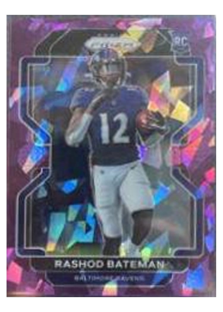 2021 Panini Prizm Base Set Rashod Bateman #340 card