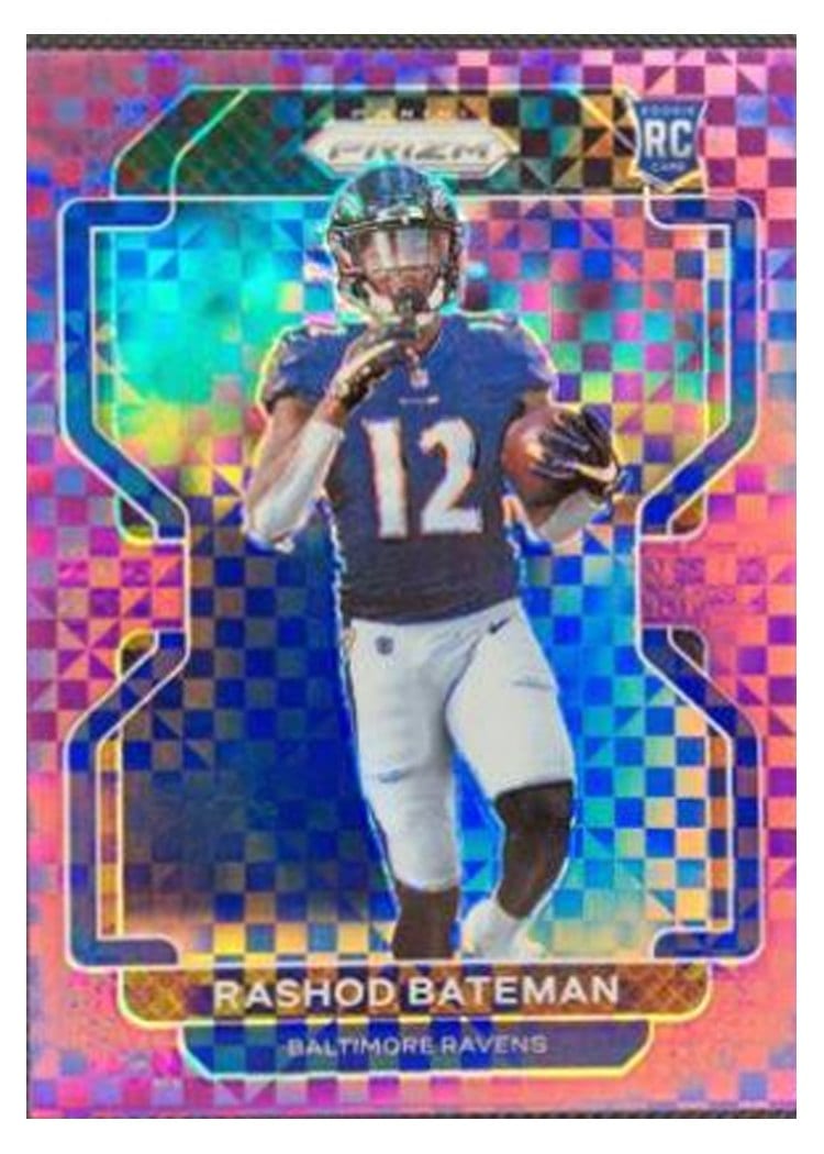 2021 Panini Prizm Base Set Rashod Bateman #340 card