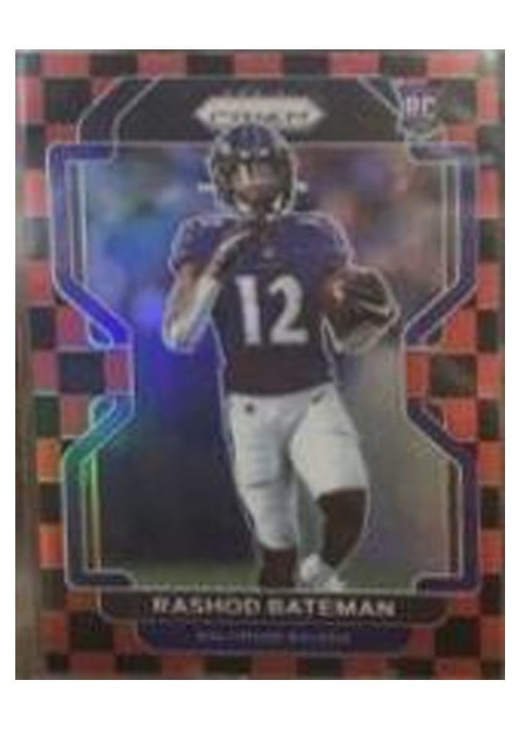 2021 Panini Prizm Base Set Rashod Bateman Red Prizm #340 card