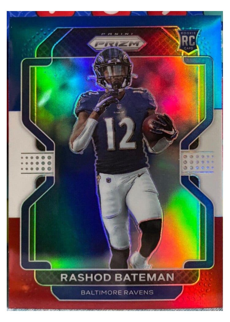 2021 Panini Prizm Base Set Rashod Bateman #340 card
