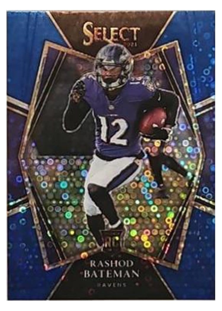 2021 Panini Select Base Set Rashod Bateman #155 card