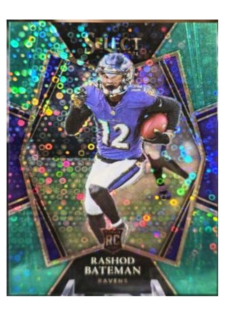 2021 Panini Select Base Set Rashod Bateman #155 card
