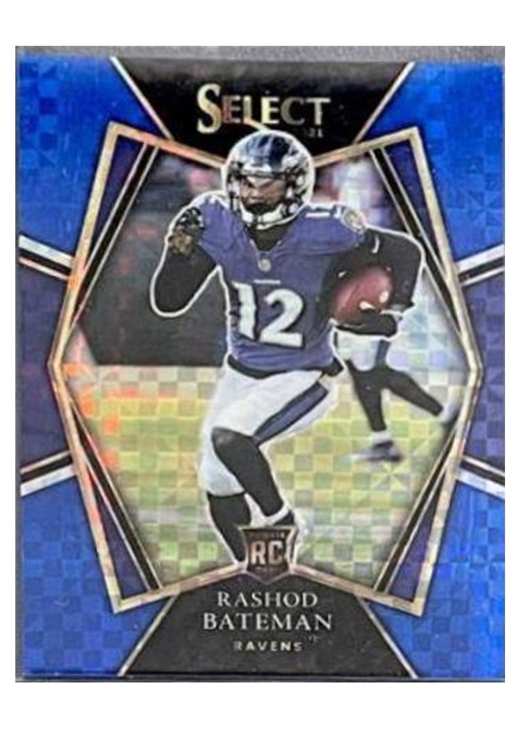 2021 Panini Select Base Set Rashod Bateman #155 card
