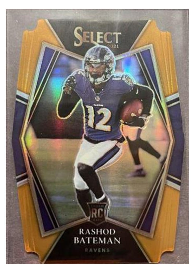 2021 Panini Select Base Set Rashod Bateman #155 card