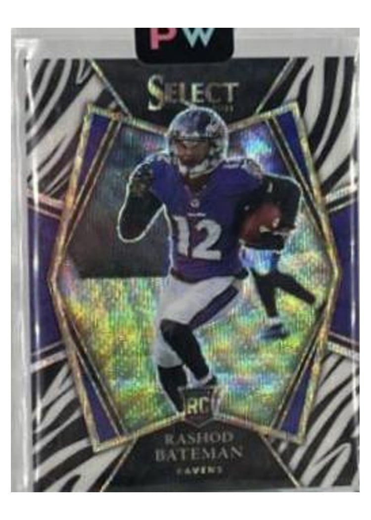 2021 Panini Select Base Set Rashod Bateman #155 card