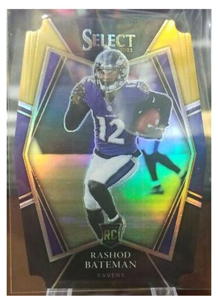 2021 Panini Select Base Set Rashod Bateman #255 card